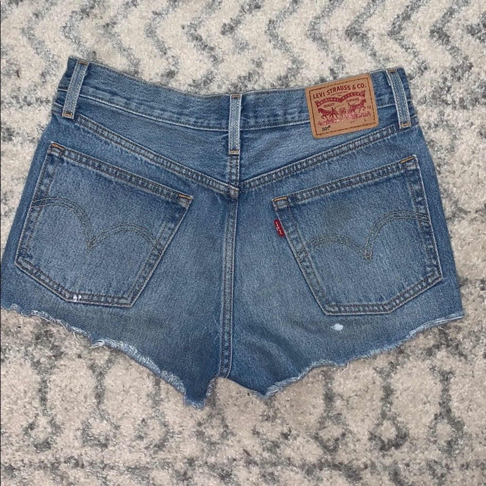 LEVI high waisted jean shorts! In great condition!